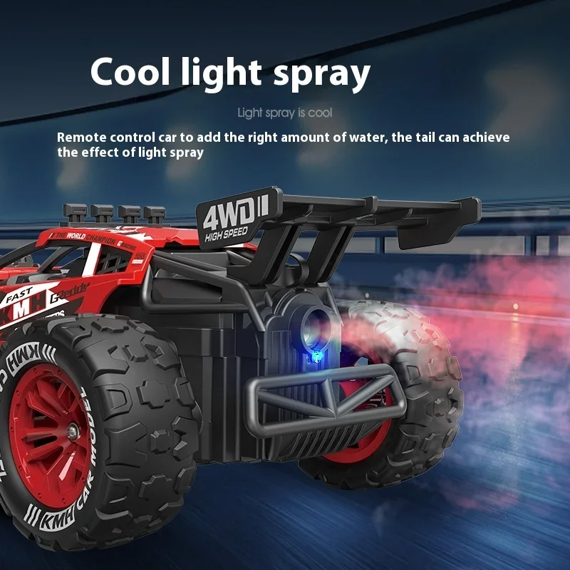 2.4g Remote Control Four-Wheel Drive High-Speed Car Bigfoot Spray Off-Road Vehicle Remote Control Model Children'S Toy Gift - Image 3