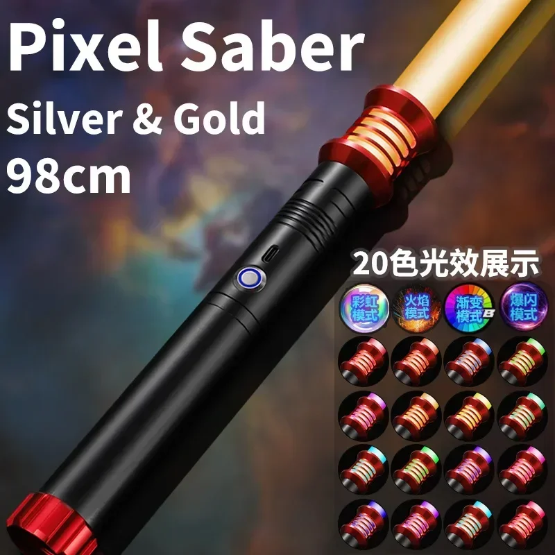 Hot Style Lightsaber Funny Gift-98cm Super Alloy Laser Sword Toy,20-color Pixels Light Saber,2-in1 Kpop Lightstick,toys for Boys - Image 4