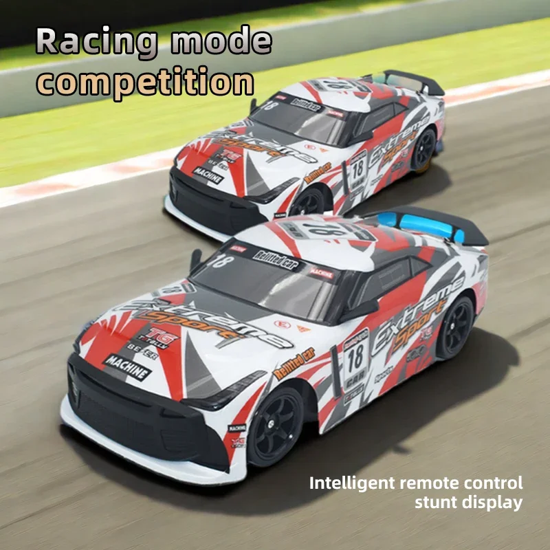 1:18 GTR fast remote control drift car, a four-wheel remote control car, a boy's toy, equipped with replaceable tires - Image 5