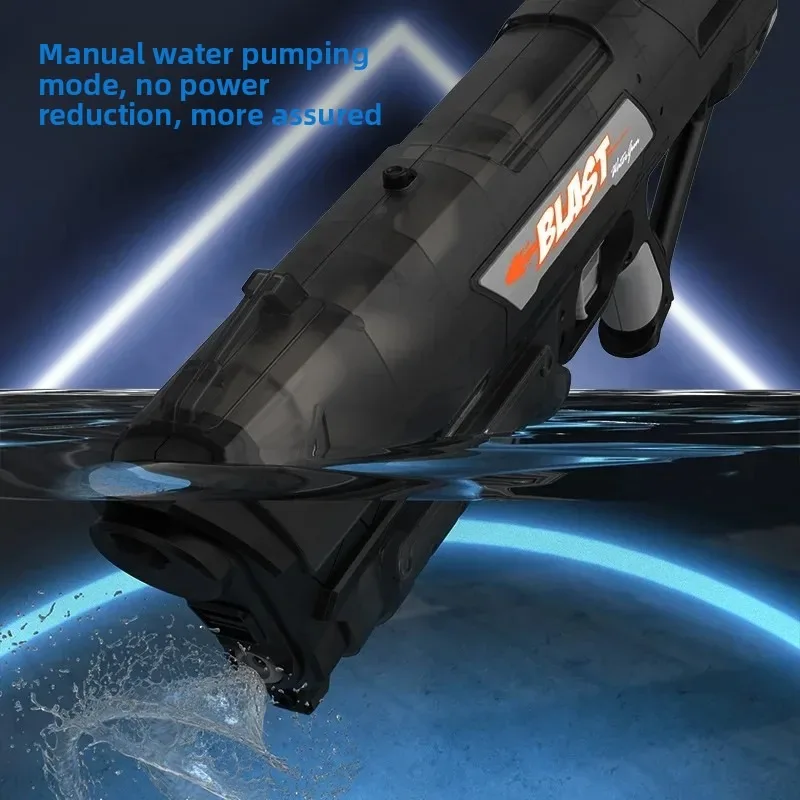 Super High Power Water Gun Toys No Battery Manually Pull-Out Pistol Spray Blaster Outdoor Game Water Play Toy for Boys Adults - Image 2