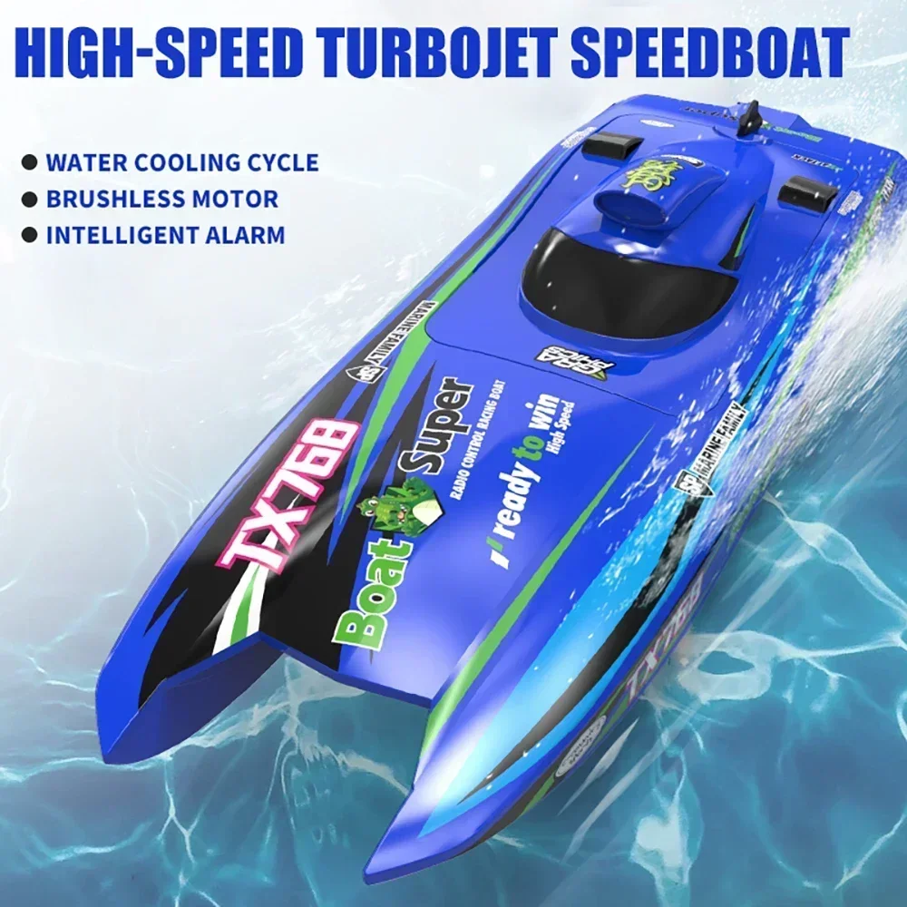 TX768 High-speed Turbojet Speedboat 30km/h 2.4GHz Brushless 2212 Motor Remote Control Speedboat Adult and Children's Toy - Image 2