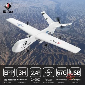 Wltoys XK A110 MQ-9 Glider RC Airplane 660mm Wingspan 2.4G 2CH EPP Foam Material Hand Throwing RTF Built-In Gyro Christmas gift