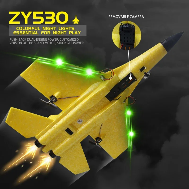 RC Plane SU35 With LED Lights 2.4G Remote Control Aircraft Flying Model Glider SU57 EPP Foam Airplane Toys For Kids Gifts - Image 3