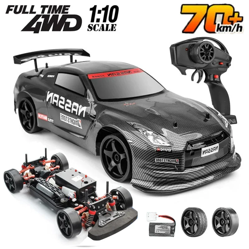 1:10 70km/h High-speed Drift Remote Control Car 2.4G 4WD Rc Off-road Vehicle Dual-speed Rc Car Children's Christmas Gift - Image 2