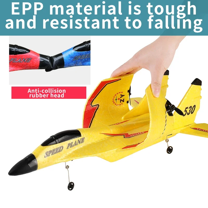Remote Control Plane ZY530 2.4G With LED Lights 720P Camera Aircraft RC Flying Model Glider EPP Foam Toy Airplane Gifts for Kids - Image 2