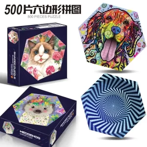 kf-Scee097612e8a4226a9caf7c7f824dc3e4 500 pieces of alien puzzle puzzle for adults to relieve stress and boredom, irregular animal patterns, brain burning puzzle toy