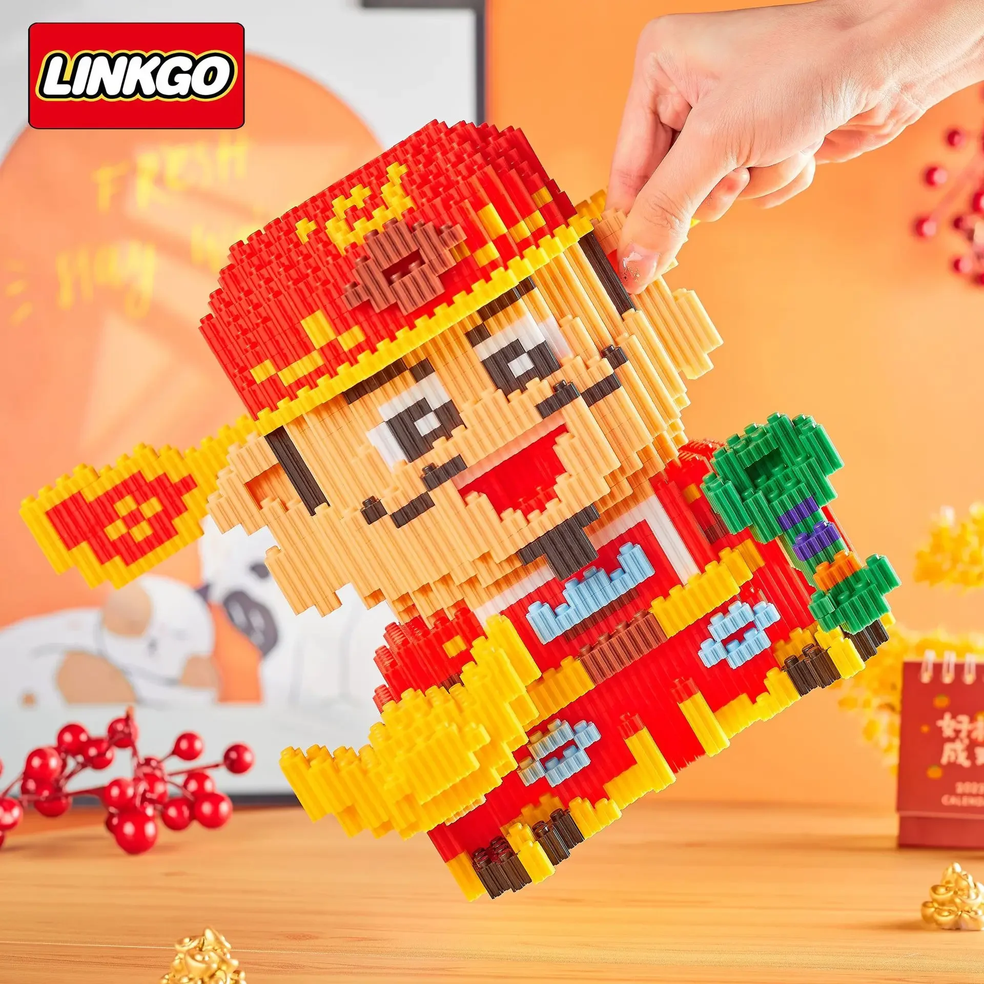 Diamond Building Block Lucky Cat Rich Cat Connection Model God of Wealth Mini Bricks Figure Toy For Gift - Image 4