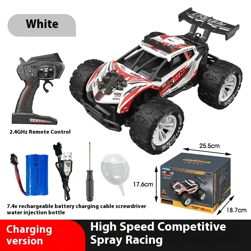 2.4g Remote Control Four-Wheel Drive High-Speed Car Bigfoot Spray Off-Road Vehicle Remote Control Model Children'S Toy Gift - Image 6