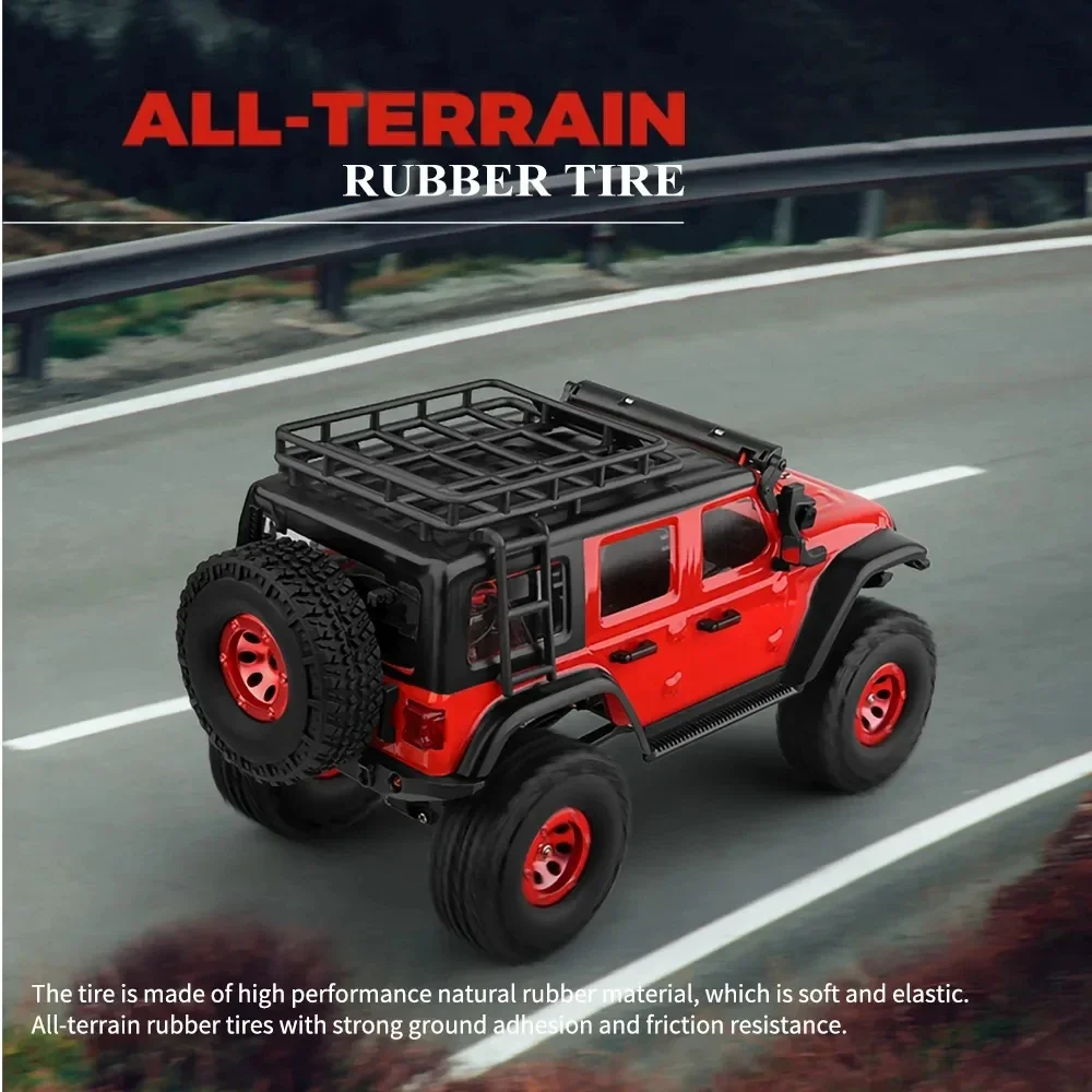 Wltoys 2428 1:24 Mini RC Car 2.4G With LED Lights 4WD Off-Road Electric Crawler Vehicle Remote Control Truck Toy for Children - Image 6