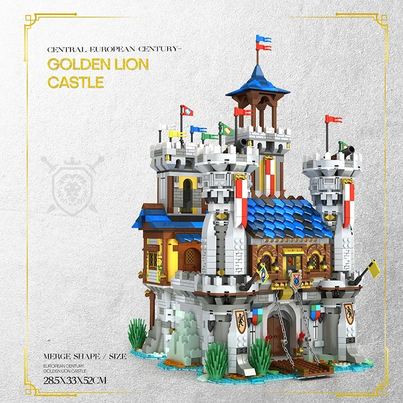 2722PCS Medieval Castle Building Blocks Model European Style City View MOC Bricks Toys Creative Desktop Decoration Toys For Kids - Image 3