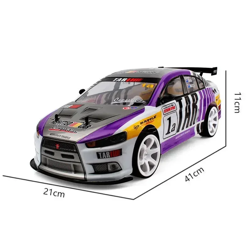 High-Speed 1:10 Scale Four-Wheel Drive Drift Car Remote Control Competition RC Car Dual Mode Electric Fast Running Toy Car - Image 2