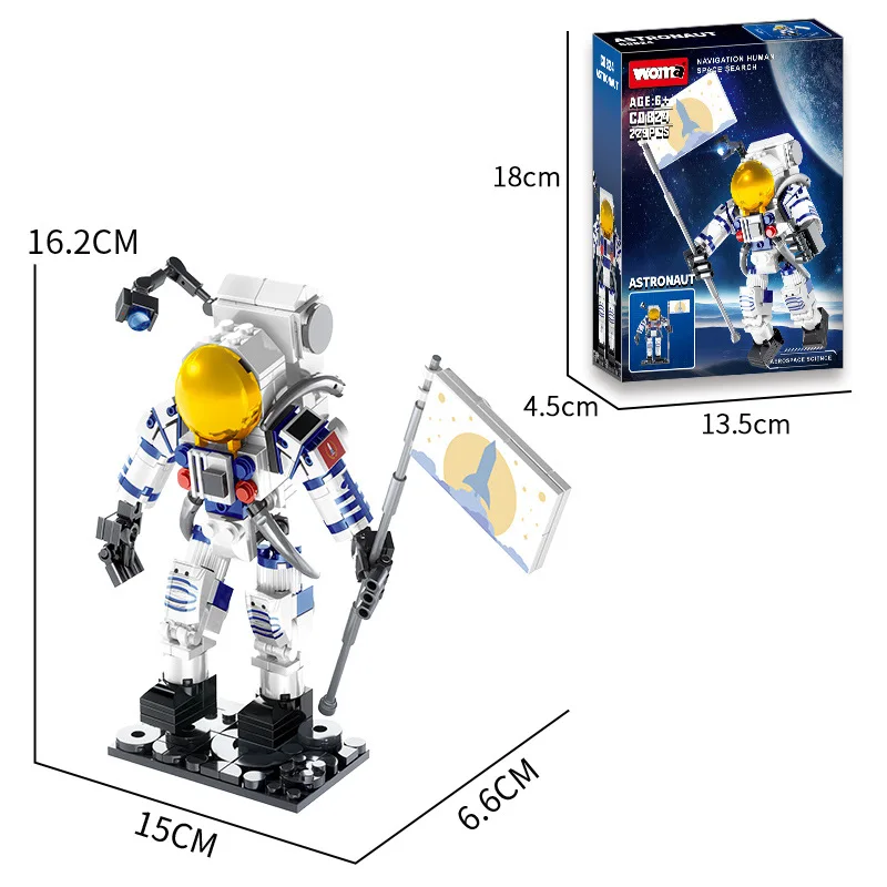 WOMA Hot selling children's gifts, space astronaut building blocks, airplane model toys, children's building blocks - Image 5