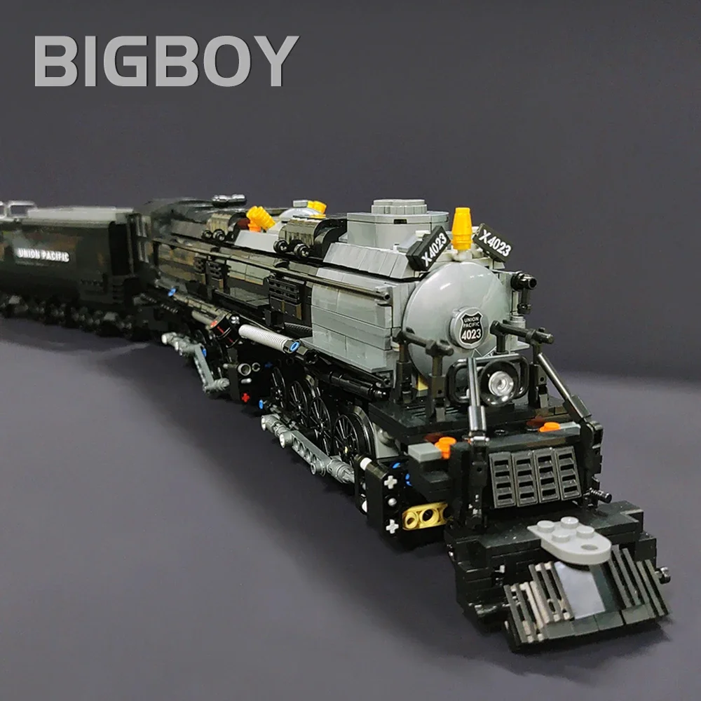 Classic Technical Train Buildings Blocks Big Boy Steam Locomotive Railway Tracks Sets DIY Kids Toys For Birthday Christmas Gift - Image 2