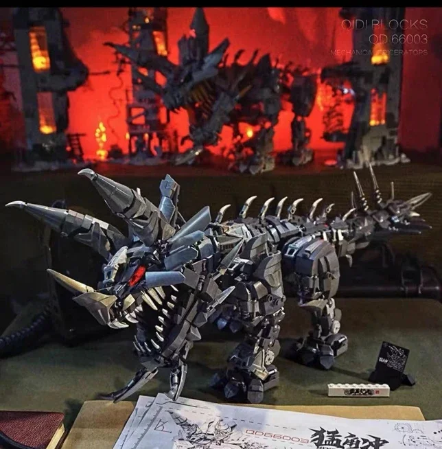 City Technical MOC Primal Titan Mechanical Gorilla Transformation Robot Model Building Blocks DIY Bricks Toys for Children Boys