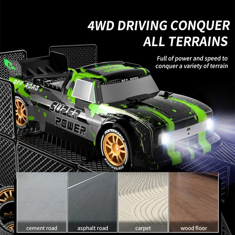 JJRC Q123 RC 2.4G 1/24 Car Power Supply 4WD Mini Off-Road Rally Car Simulation RC Model Edition Boy Children's Birthday Gifts - Image 5