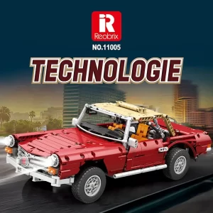 kf-Sfecd2457950548b4bf9f84a37e7e676aN Reobrix 11005 Vintage Classic Car Model Blocks 1:10Vintage 280SL tabletop Decoration Children's Toys Adult toys Holiday gifts