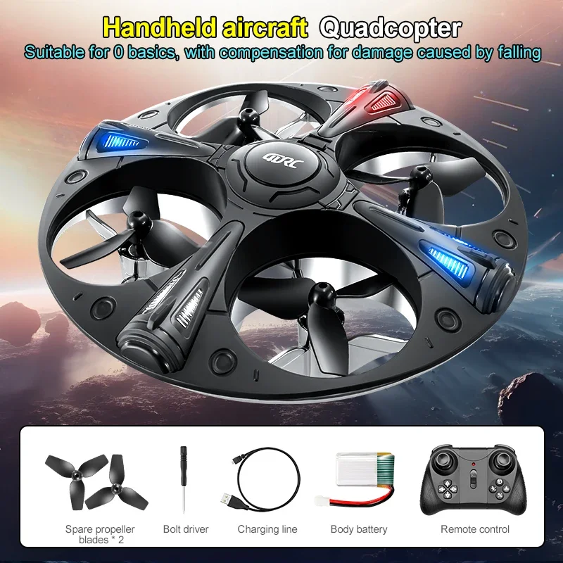 4DRC New V43 Mini UFO RC Drone With LED Light Altitude Hold Quadcopter Anti-collision Induction Dron RC Toys for Boys Children - Image 6